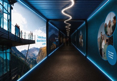 Fluid Journal Skyline walkway signage
