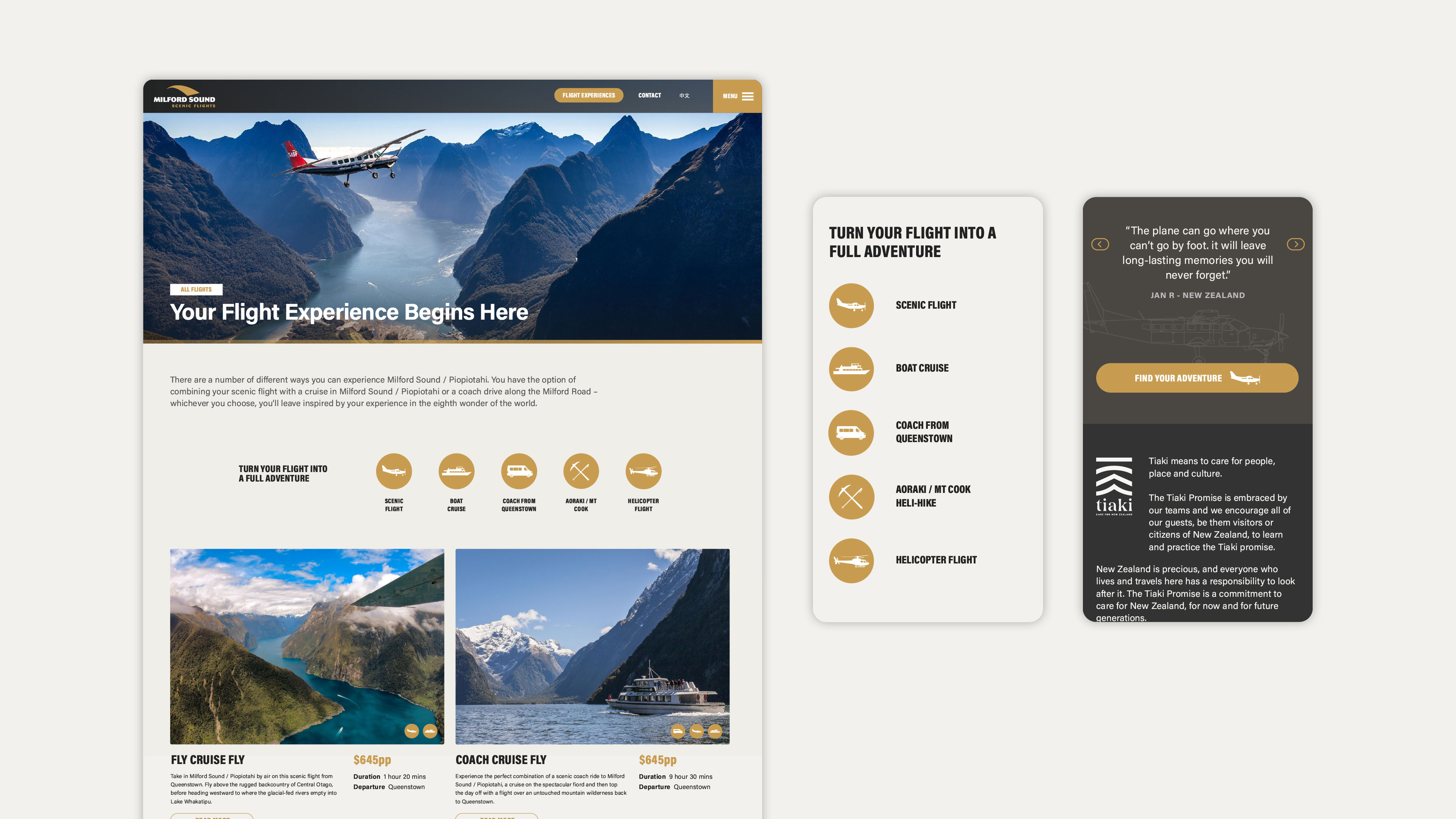 Milford Sounds website pages icon 7 web