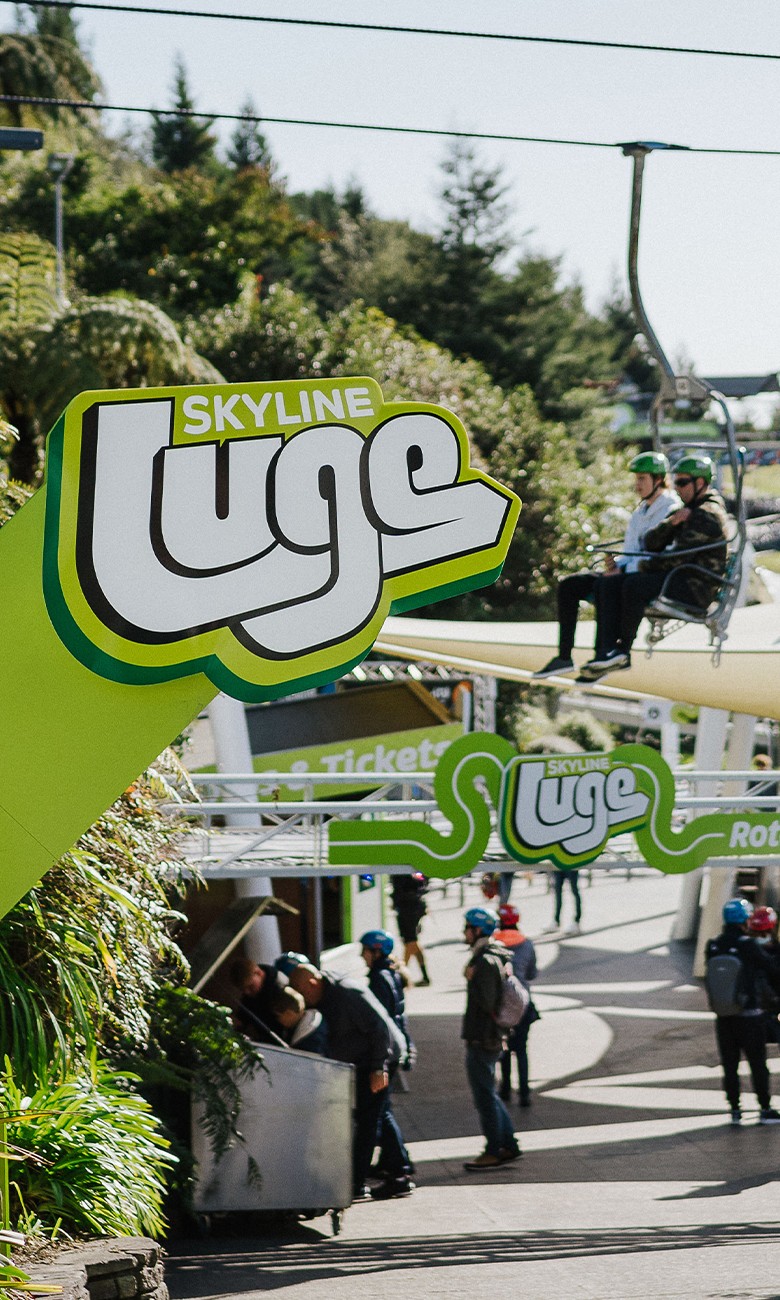 Skyline Luge Rotorua Signage Feature Image Portrait